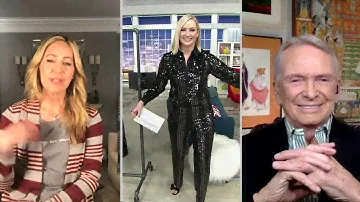 Bob Mackie Sequin Stripe Pull-On Pants on QVC