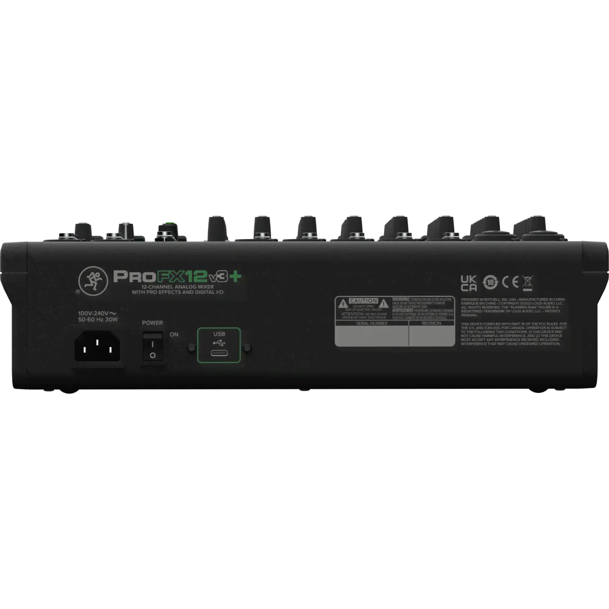Mackie ProFX12v3+ 12-канальный аналоговый микшер, FX, Bluetooth-2
