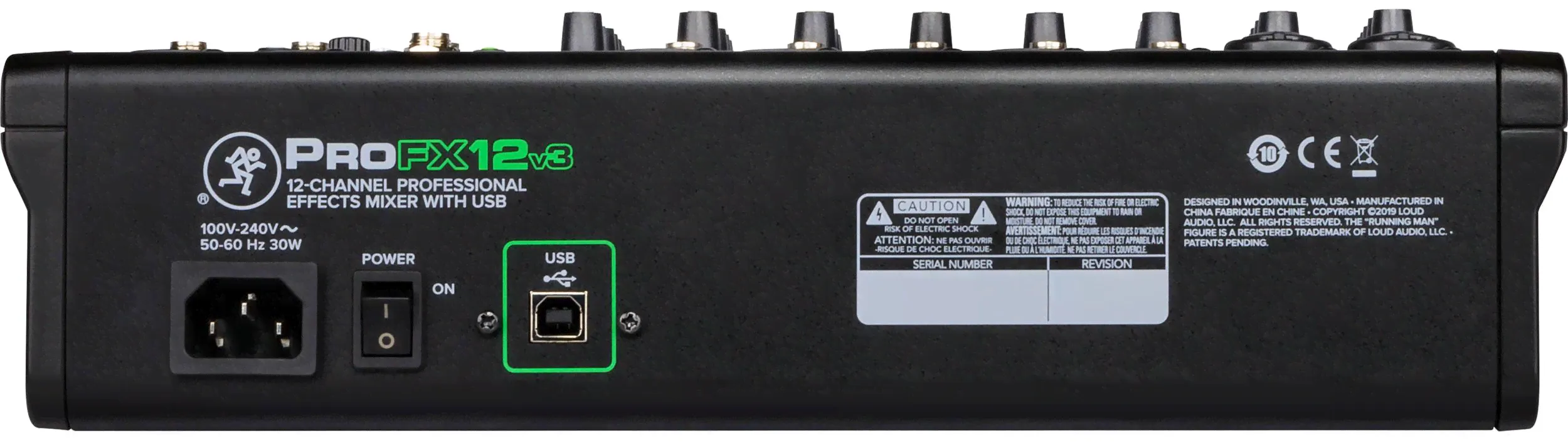 MACKIE ProFX12v3 12-канальный микшер с процессором эффектов и USB-4