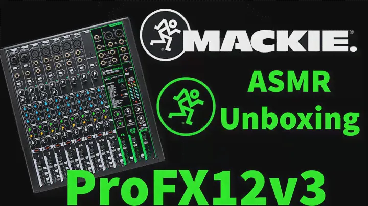 Mackie ProFX12v3 ASMR Unboxing! Most satisfying unboxing experience