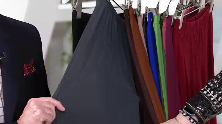 Bob Mackie's Wide Leg Knit Pants Regular or Petite on QVC