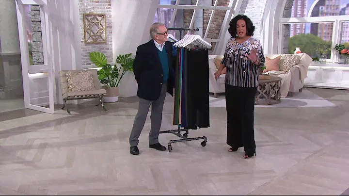 Bob Mackie's Wide Leg Knit Pants Regular or Petite on QVC