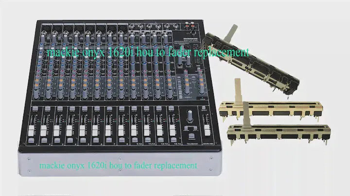 MACKIE ONYX 1620i Audio Mixcr  How to fader replacement