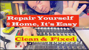 How to fix or clean your broken Mackie Mixer at home