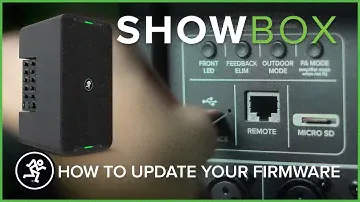 Mackie ShowBox Overview - Firmware Update Tutorial