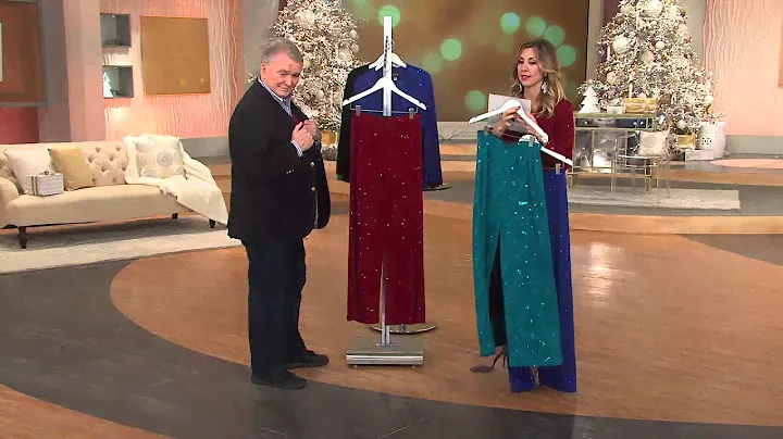 Bob Mackie's Pull-On Textured Knit Pants with Sequins with Stacey Stauffer
