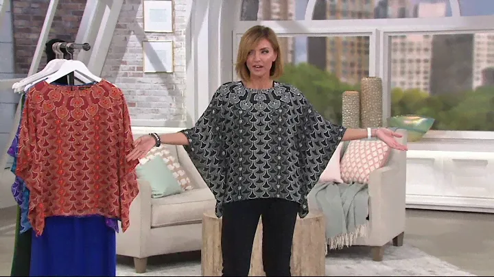 Bob Mackie's Palm Springs Prined Caftan with Rhinestones on QVC