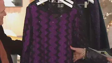 Bob Mackie's Sheer Mesh Glittered Top with Antonella Nester