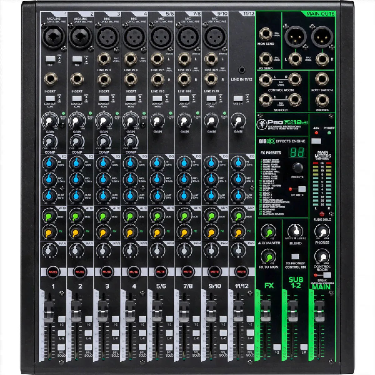 Mackie ProFX12v3 аналоговый 12-канальный микшер