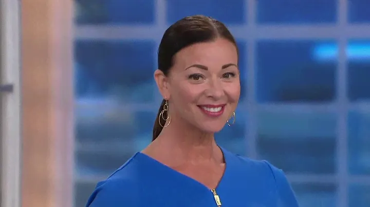 Bob Mackie Essential V-Neck Zip Short Sleeve Tee on QVC