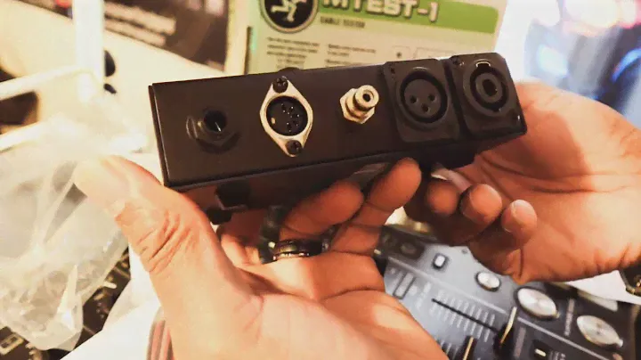 MACKIE Mtest-1 Cable Tester  unboxing and demo test
