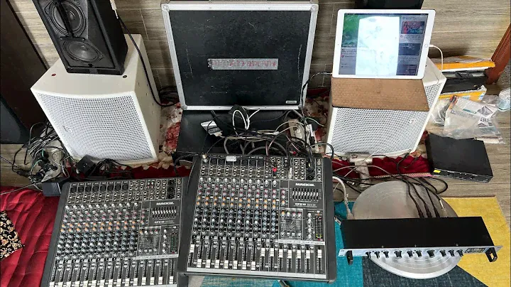 Mixer bãi Mỹ mackie cfx12 mkii ghép efects rời m350 tiếng bao phê