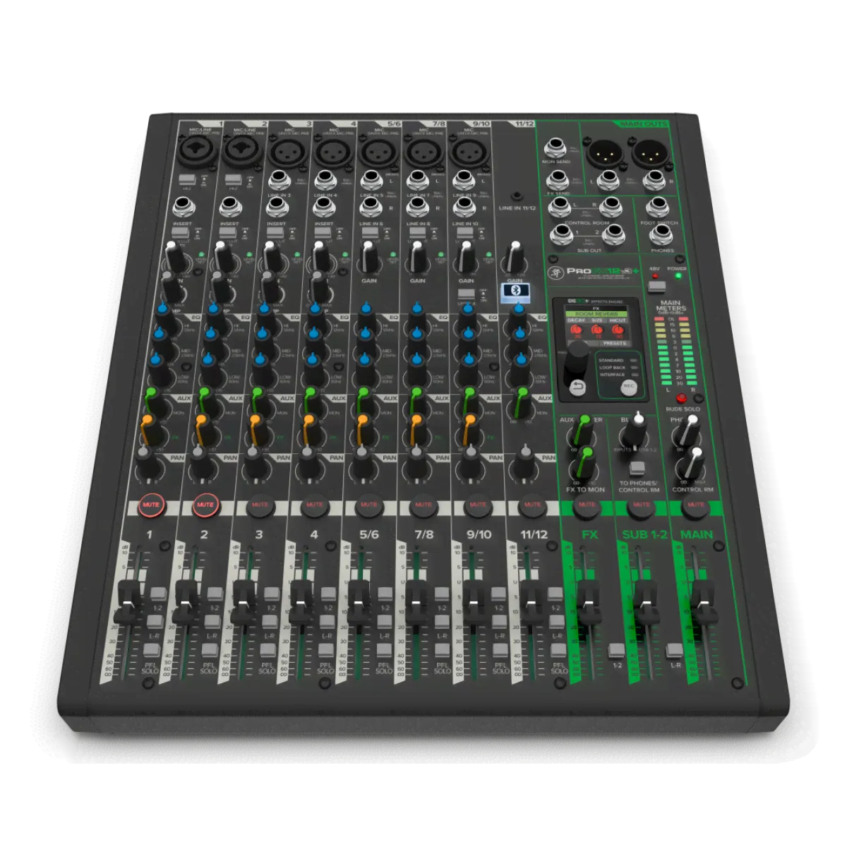Mackie ProFX12v3+ 12-канальный аналоговый микшер, FX, Bluetooth-0
